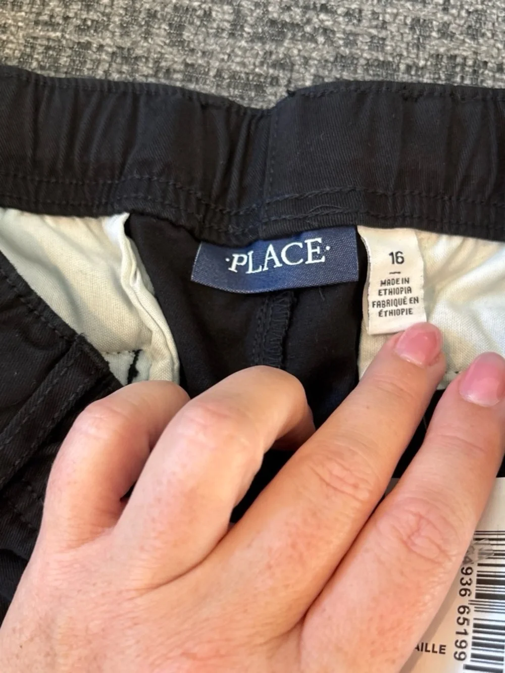 Straight-Leg Boys’ Chino Pants in Black